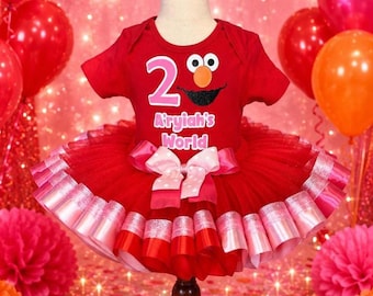 Puppet Face Custom Birthday Dress Tutu Outfit
