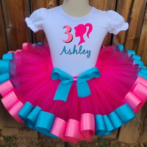 Pink Tutu Outfit Personalized Dress Girl Gift Set MADE TO ORDER