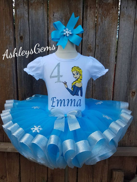 elsa tutu birthday outfit