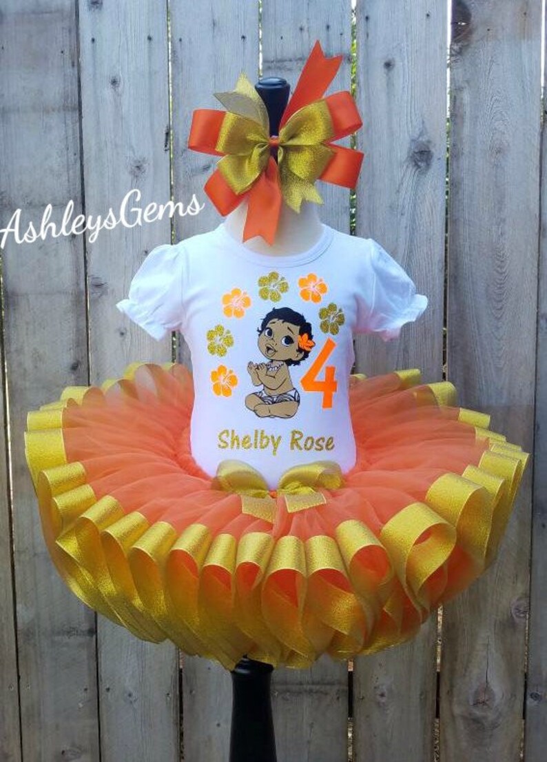 baby moana birthday outfit