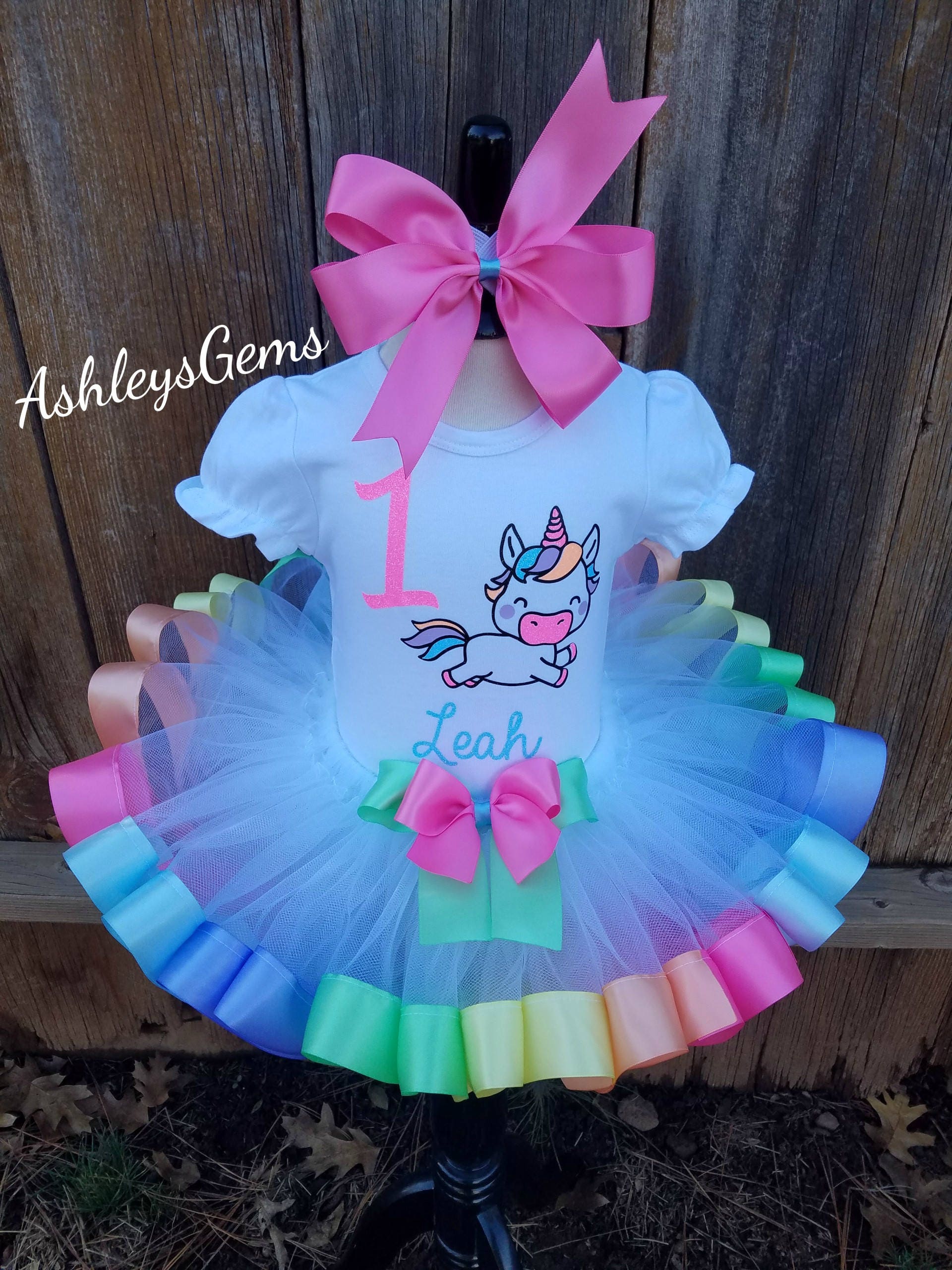 Unicorn Birthday Outfit Unicorn Tutu Unicorn Shirt Unicorn Etsy