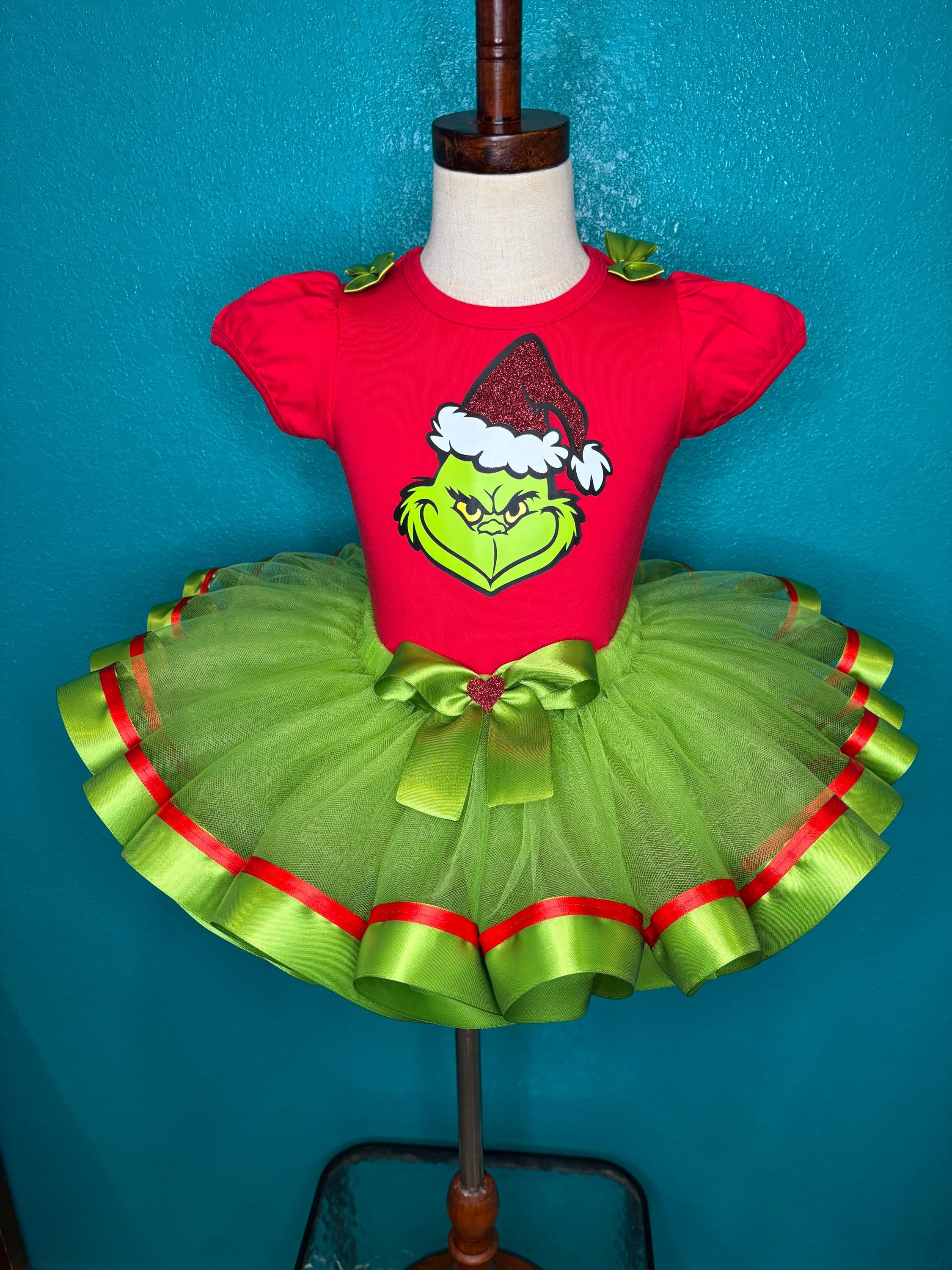 Buy Grinchmas Tutu Dress Outfit Girl Online in India