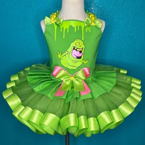 Slime Ghost Tutu Outfit Costume Dress Set