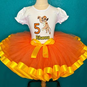 Lion Birthday Dress Custom Tutu Outfit Girl
