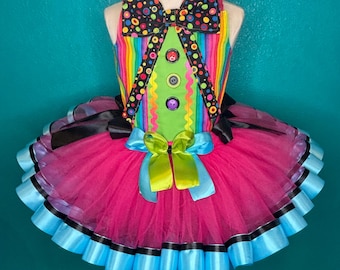 Mad Hat Tutu Dress Wonderland Costume