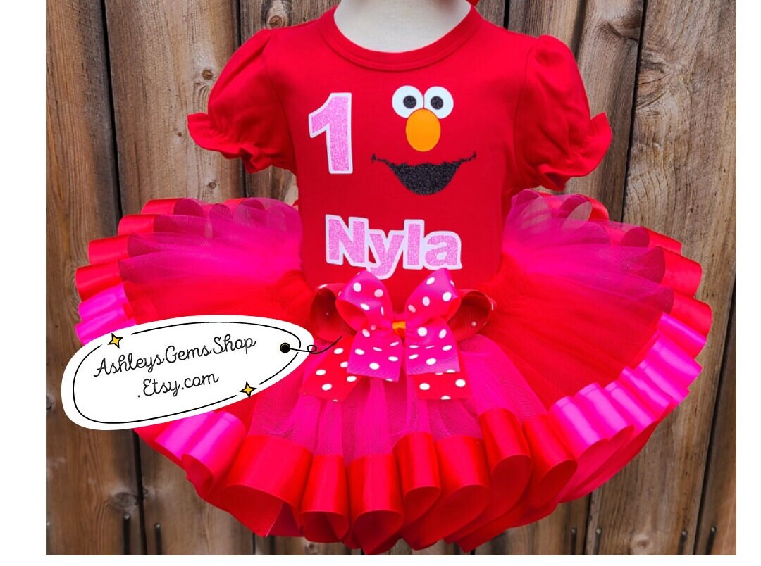 Pink elmo dress - Etsy México Pink elmo dress - Etsy México
