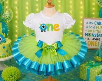 Monster Girl Personalized Birthday Onesie & Tutu