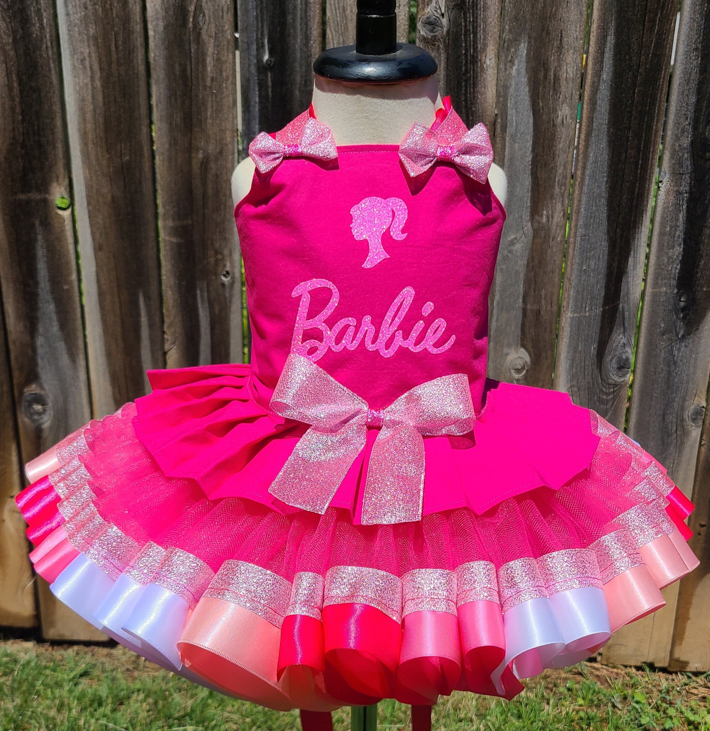 Disfraz Barbie Conjunto Tutu + Enagua De Regalo