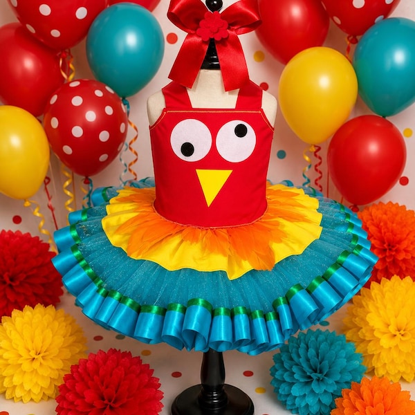 Tutu Dress Chicken Costume Girl