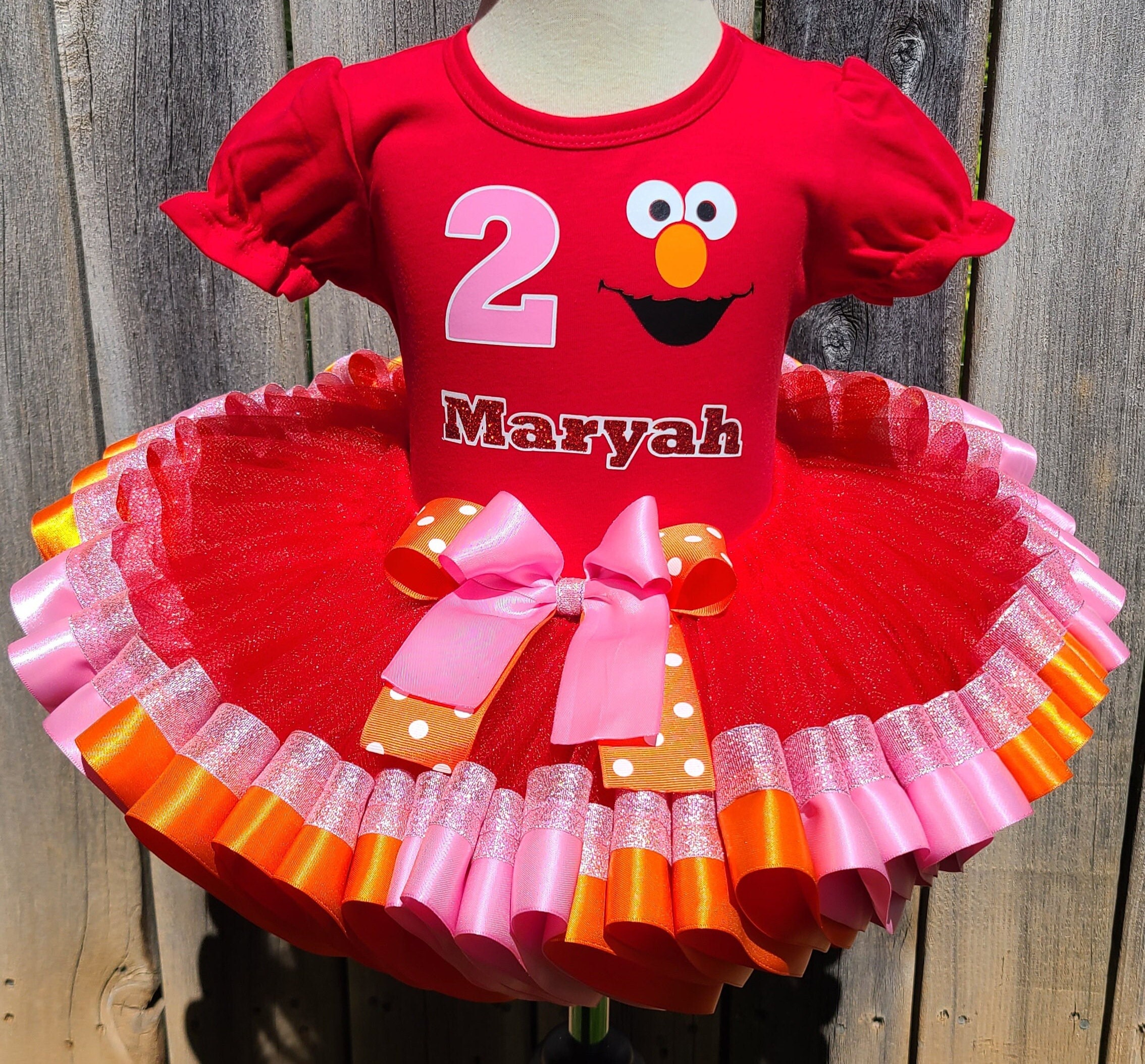 Elmo Birthday Shirt Girl Etsy