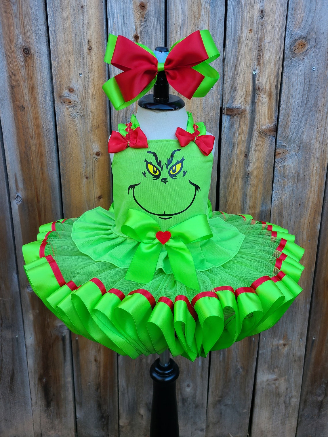 Grinch Costume Kids Grinch Costume Toddler Grinch Dress for Etsy
