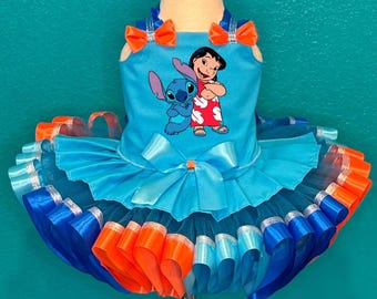 Lilo and Stitch Tutu Set, Birthday Outfit , Kilo and Stitch Birthday Dress  - Etsy