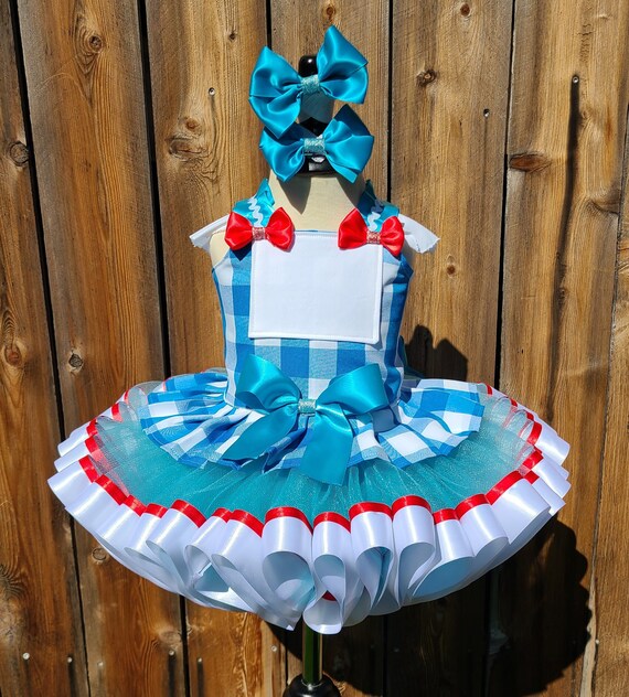 Dorothy Pageant Tutu Costume Birthday Outfit Dress up Girl Gift  
