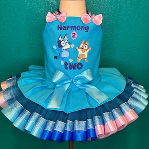 Dog Birthday Tutu Dress Custom Outfit Set Girl
