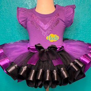 Purple Wiggling Dress Personalized Tutu Outfit