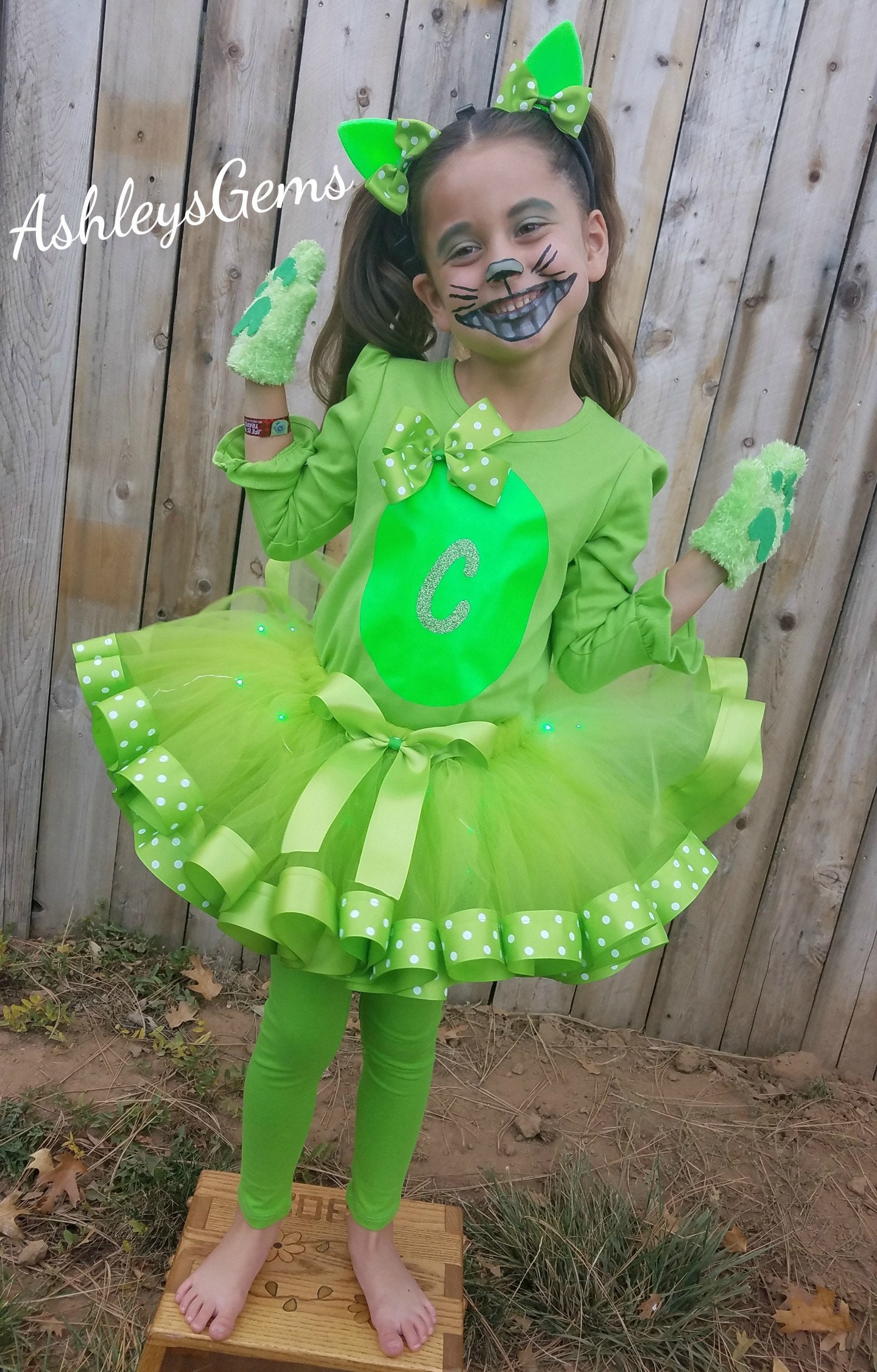 green tutu costume