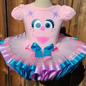 Tutu Dress Outfit with Pink Sparkle Ribbon