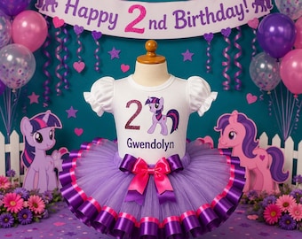 twilight sparkle birthday dress Twilight Pony Personalized Birthday Tutu Outfit