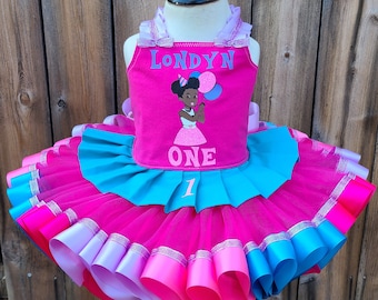 Character Costume Tutu Outfit Birthday Girl Dress