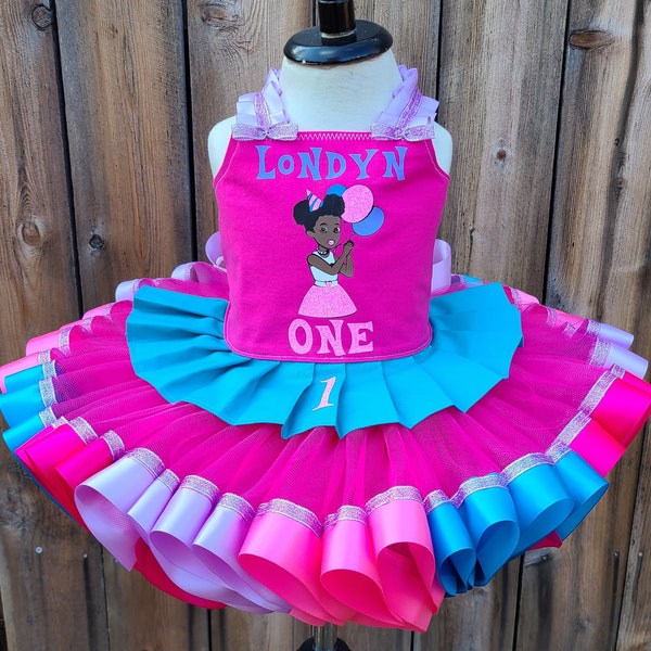 Character Costume Tutu Outfit Birthday Girl Dress