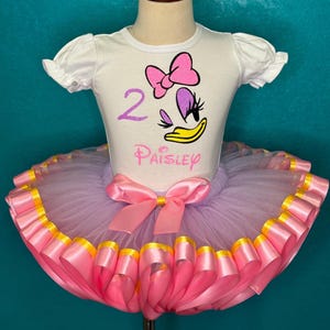 Daisy Birthday Dress Tutu Outfit Girl Gift Set