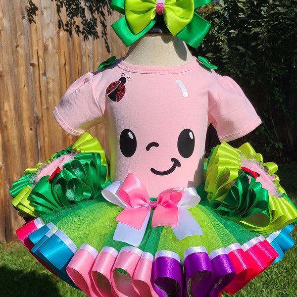 Melon Girl Tutu Outfit Set, Costume Baby