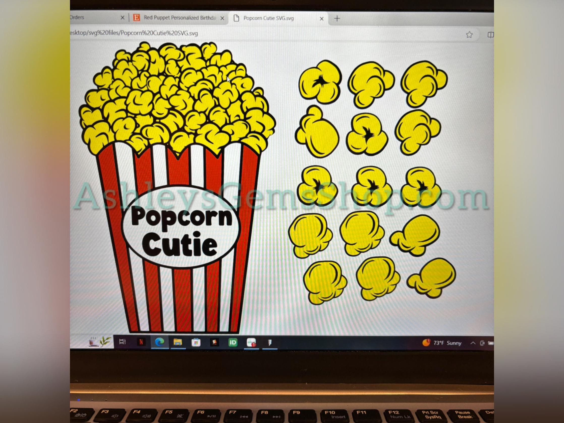 Popcorn SVG Digital Files - Etsy