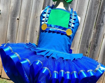 Girls Luigi Tutu Dress: Super Mario Bros Halloween Costume With Hat - Etsy Girls Luigi Tutu Dress: Super Mario Bros Halloween Costume With Hat - Etsy