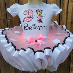 Minnie Birthday Dress Tutu Outfit Girl Gift Set