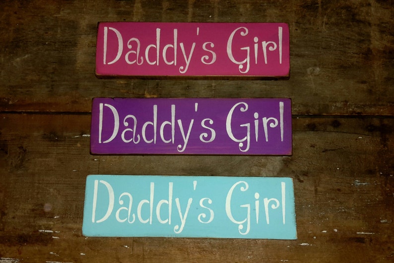 Daddy's Girl wooden shelf sitter sign image 1