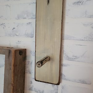 Primitive Wooden Peg Towel Holder
