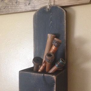 Primitive Wooden Wall ~ Door ~ Candle Box