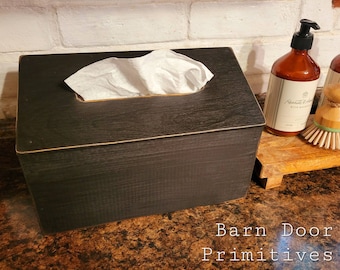 Funda de tejido para toallas de mano de madera de estilo rústico primitivo
