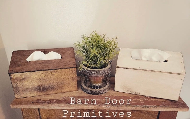 Primitive Farmhouse Wooden Hand Towel Cover image 3