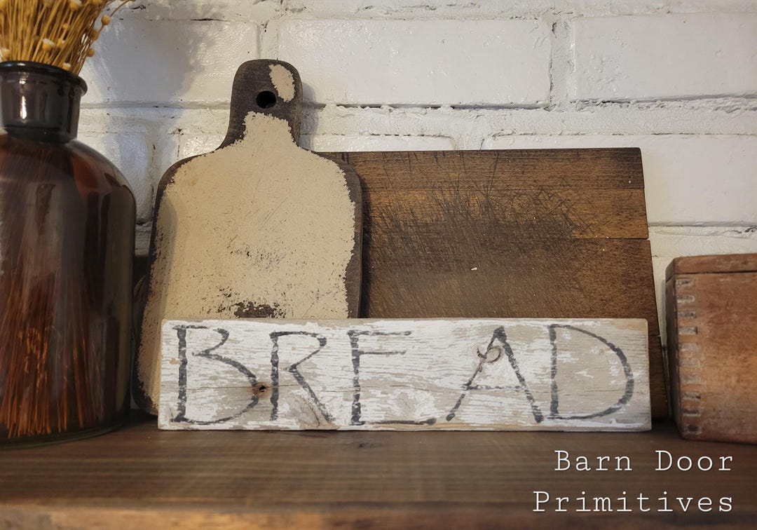 Chippy Shop Sign Farmhouse White Chippy Bread Sign - Etsy