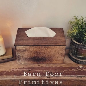 Primitive Farmhouse Wooden Hand Towel Cover image 2