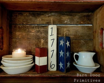 Juego de 3 petardos de madera primitivos americanos - Juego n.° 2