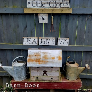 Set of 5 Chippy Americana Garden Signs USA - Etsy