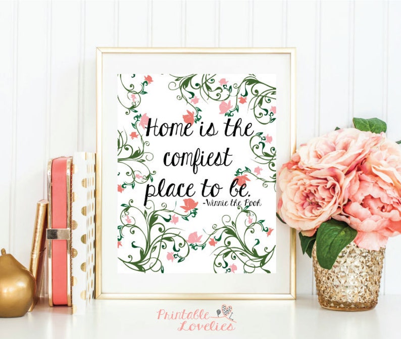 Home Is The Comfiest Place To Be Print Winnie The Pooh