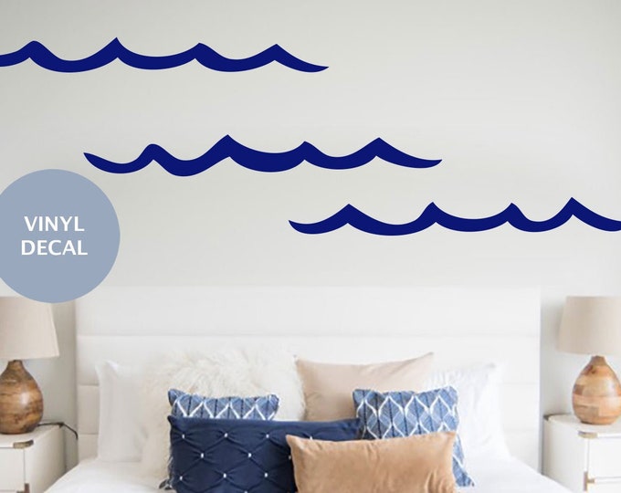 Wall Decal Ocean Waves Wall Decals Ocean Print Beach House Etsy