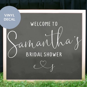 Welcome To Bridal Shower Sign, Bridal Shower Sign, Vinyl Decal