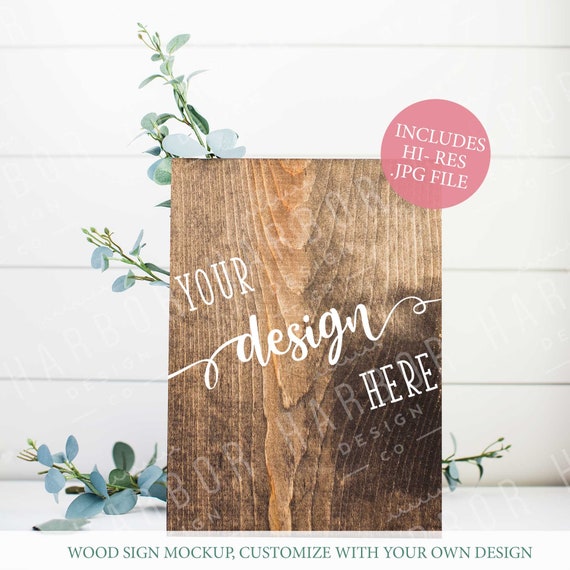 Wood Wedding Sign Mock Up Styled Wedding Stock Photography Etsy