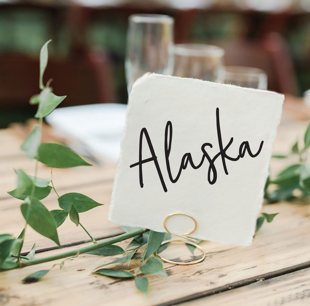 Custom Table Names for Wedding, Wedding Sign Decal, Table Number Etsy