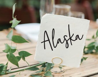 Custom Table Names for Wedding, Wedding Sign Decal, Table Number