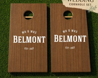 Wedding Cornhole Decals