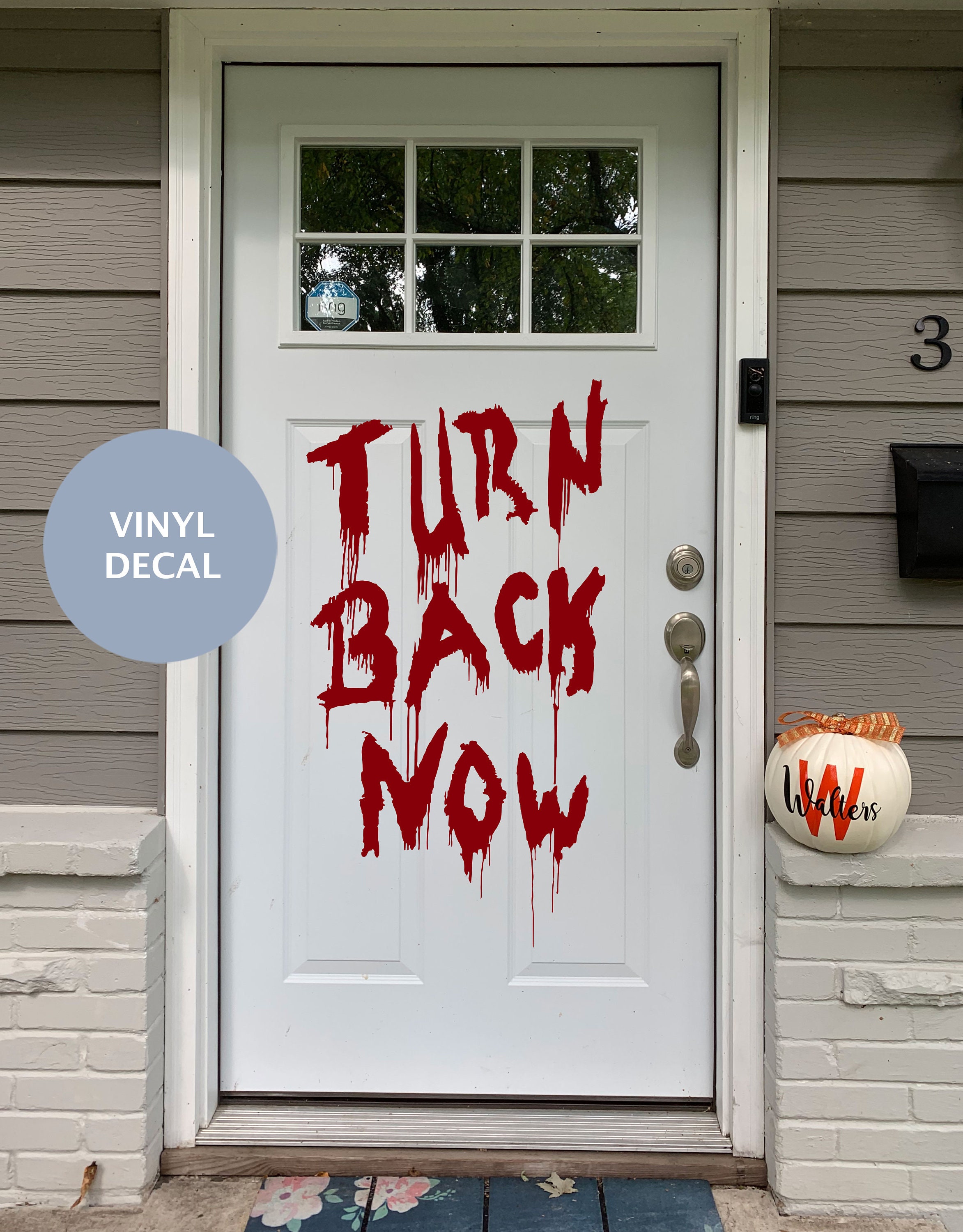 Halloween Knock If You Dare Sticker Window Door House Party Trick Treat Decal 