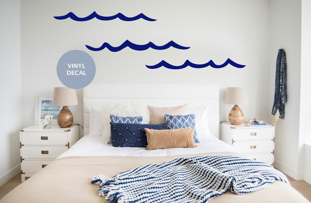 Wall Decal Ocean Waves Wall Decals Ocean Print Beach House Etsy