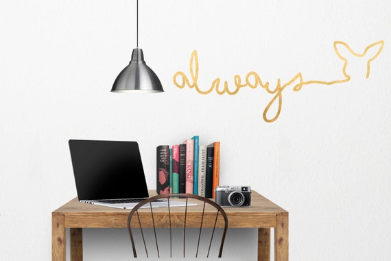 harry potter always hand written doe wall decal. | etsy