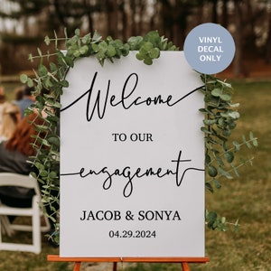 Engagement Party Sign, Wedding Shower Sign, Welcome Sign