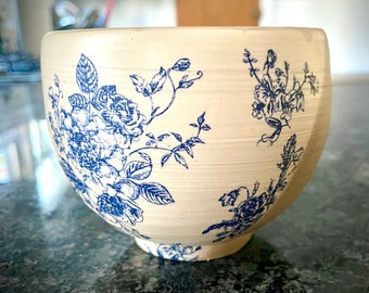 Flower Shell Ceramic Bowl 1,2 Litre Ceramic Bowl Stoneware Pot Florists